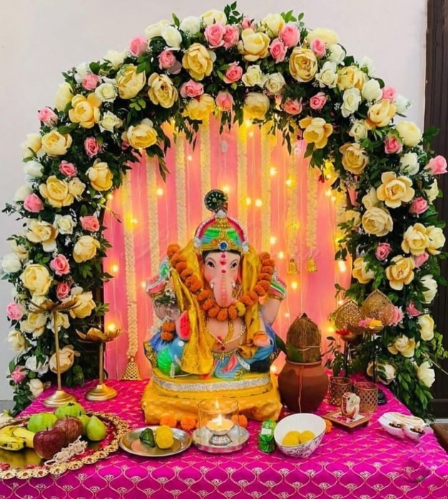 festival decorations Exotic Blossom Ganesha Decor